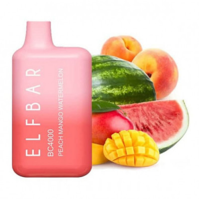 Электронная сигарета Elf Bar BC3000 Peach Mango Watermelon (Персик Манго Арбуз) 2% 3000 затяжек