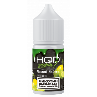 Жидкость HQD Hard Original 2.0 30ml 20mg Lemon Lime / Лайм-лимон