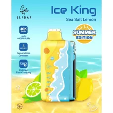 Электронная сигарета Elf Bar Ice King Sea Salt Lemon (Лимон с морской солью) 5% 40000 затяжек Электронная сигарета Elf Bar Ice King Sea Salt Lemon (Лимон с морской солью) 5% 40000 затяжек