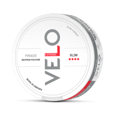 Снюс VELO Freeze Slim Extra Strong 15 мг/г (бестабачный, тонкий)