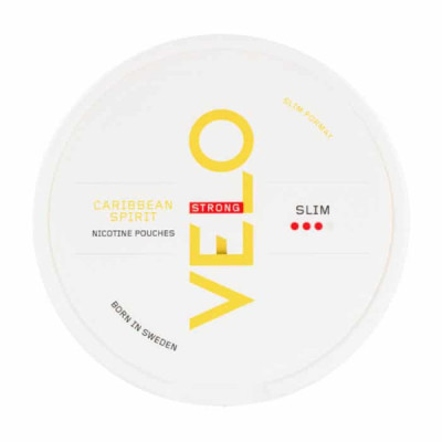 Снюс Velo Caribbean Spirit Strong 10 мг/г (бестабачный, тонкий)