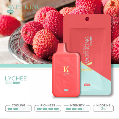 Электронная сигарета VAPEKING Zero Lychee (Личи) 3% 3000 затяжек