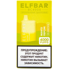 Электронная сигарета Elf Bar BC4000 Mango Peach (Манго Персик) 2% 4000 затяжек