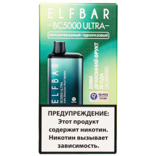 Электронная сигарета Elf Bar BC5000 Ultra Kiwi Dragon Fruit Berry (Киви Питайя Ягоды) 2% 5000 затяжек