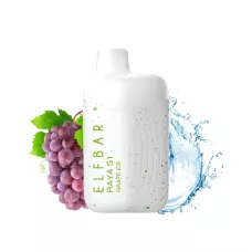 Электронная сигарета Elf Bar RAYA S1 Grape ice (Виноград Лед) 3% 15000 затяжек