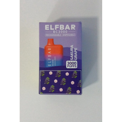 Электронная сигарета Elf Bar BC3000 Sakura Grape (Сакура Виноград) 2% 3000 затяжек